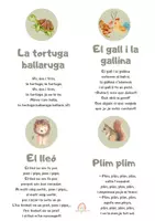 Vista previa - Tarjetas / Manipulativos - Recull de Cançons infantils en català - página 2