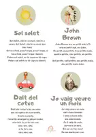 Vista previa - Tarjetas / Manipulativos - Recull de Cançons infantils en català - página 3