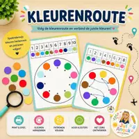 Voorbeeld - Kleurenroute - verbinden maar! - Voorblad