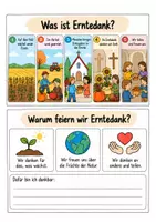 Vorschau - Arbeitsblätter - kostenloses Erntedank Arbeitsblatt - Seite 3