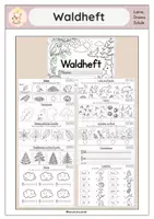 Vorschau - Arbeitsblätter - Wald - Waldheft zum ausfüllen, Selbstständigkeit - Deckblatt