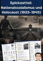 Vorschau - Arbeitsblätter - Spickzettel: Nationalsozialismus und Holocaust (1933-1945) - Deckblatt
