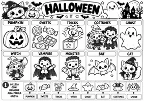 anteprima - Materiale di supporto/inclusione - Storytelling Sir Kabuki: Trick or treat! A spooky Halloween adventure - Pagina 1