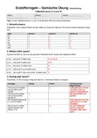 Vorschau - Arbeitsblätter - Endzifferregeln Gemischt Übung + Musterlösung - Seite 2