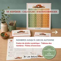 Aperçu - Feuilles d'exercices - MATHS EN AUTOMNE - Atelier Cycle 2 - Page 1