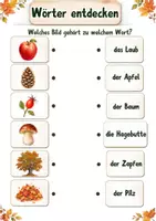Vorschau - Bildkarten - Herbstliche Sprachförderung - Wortschatz, Satzbildung & Erzählen - Seite 2
