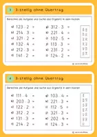 Vorschau - Stationenlernen - Freiarbeit Karteikarten schrifltiche Multiplikation differenziert - Seite 3