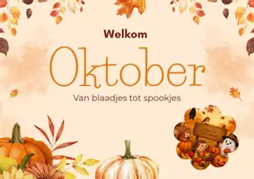 Voorbeeld - Puzzelen met getalbeelden - Oktober: Herfst & Halloween - Voorblad