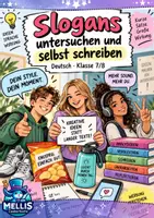 Vorschau - Arbeitsblätter - Werbeslogan untersuchen | Werbung analysieren - Deckblatt