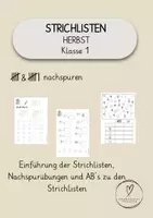 Vorschau - Arbeitsblätter - STRICHLISTEN - Nachspuren - Arbeitsblätter (Herbst) - Deckblatt