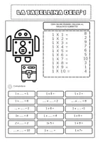 anteprima - Programmi scolastici / Materiali per docenti - Percorso delle tabelline 1-10 - Pagina 1