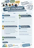 Vorschau - Arbeitsblätter - SMV-Steckbrief-Klassensprecher-Klassensprecherwahl - Seite 1