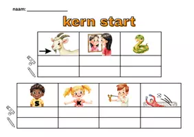 Voorbeeld - Knip en plak veilig leren lezen (kern start tot kern 4) - Pagina 1