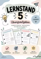 Vorschau - Arbeitsblätter - Lernstand 5 Mathematik – 4 Übungsblätter zu Zahlen, Rechenoperationen & Sachaufgaben - LS5 - Deckblatt