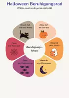 Vorschau - Poster - Halloween Beruhigungsrad | Gefühle regulieren - Seite 1