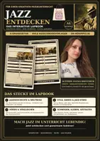 Vorschau - Mal- und Bastelvorlagen - 🎺🎷Jazz entdecken – kreatives Lapbook für den Musikunterricht - Deckblatt