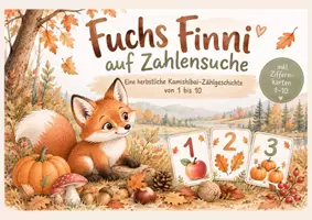 Vorschau - Bildkarten - Fuchs Finni auf Zahlensuche 🦊🍂 | Kamishibai Herbst | Zählen bis 10 | U3 & Kindergarten - Deckblatt