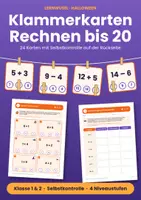 Vorschau - Spiele - Halloween Klammerkarten bis 20 üben - Deckblatt