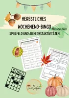 Vorschau - Arbeitsblätter - Herbstliches Wochenend-Bingo - Deckblatt
