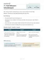 Vorschau - Merkblätter - Warm Up Methoden Schreiben - Englisch Spanisch Französisch - Deckblatt