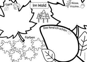 Vorschau - Arbeitsblätter - Im Wald - Beobachtung und Reflexion - Seite 1
