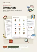 Vorschau - Unterrichtsreihen - Wortarten Klasse 3 mit Wortarten-Führerschein - Deckblatt
