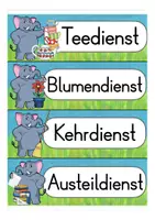 Vorschau - Fördermaterial/Inklusion - Elefant / Elefantenklasse Klassendienste - Seite 2