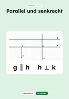 Vorschau - Arbeitsblätter - Geometrie - Parallel und senkrecht - Deckblatt