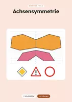 Vorschau - Arbeitsblätter - Geometrie - Achsensymmetrie und Figuren spiegeln - Deckblatt