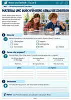 Vorschau - Unterrichtsreihen - Versuchsprotokolle schreiben – Aufbau, Messwerte, Beobachtung & Ergebnis | Natur und Technik Klasse 5 - Seite 3
