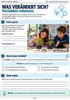 Vorschau - Unterrichtsreihen - Variablen bei Experimenten – Faire Vergleichsversuche verstehen & planen | Natur und Technik Klasse 5 - Deckblatt