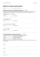 Vorschau - Test - Wortarten Klasse 6-7 Test/Klassenarbeit mit Lösungen - Seite 2
