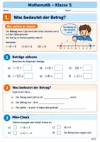 Vorschau - Stundenentwürfe - Mathe Mega-Paket Klasse 5 – Zahlen & ganze Zahlen | 10 komplette Hefte + Lösungen | über 200 Seiten - Seite 1
