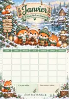 Aperçu - Affichage - Calendrier perpétuel petit renard - Page 2