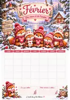 Aperçu - Affichage - Calendrier perpétuel petit renard - Page 3