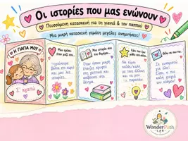 Προεπισκόπηση - Φύλλα εργασίας - Οι ιστορίες που μας ενώνουν - Πτυσσόμενη κατασκευή για τη γιαγιά & τον παππού - Εξώφυλλο