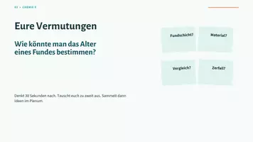 Vorschau - Unterrichtsreihen - Ötzi – Mit der C-14-Methode der Vergangenheit auf der Spur - Altersbestimmung mit Isotopen - Arbeitsblatt - Tippzettel - Lösungen - Seite 3