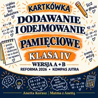 zapowiedź - Kartkówka kl. IV - Dodawanie i odejmomanie w pamięci - obwoluta