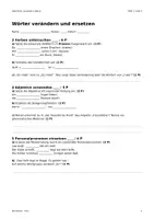 Vorschau - Test - Wortarten: Test/Klassenarbeit Klasse 5-6 mit Lösungen - Seite 2