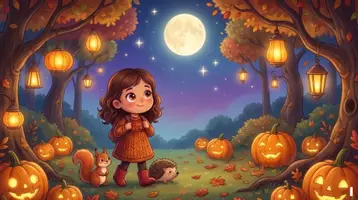Aperçu - Cartes / Images - Kamishibaï | La grande nuit dans la forêt | Halloween dans la forêt - Page 1