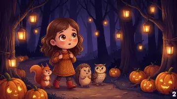 Aperçu - Cartes / Images - Kamishibaï | La grande nuit dans la forêt | Halloween dans la forêt - Page 3