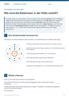 Vorschau - Arbeitsblätter - Schalenmodell nach Bohr einfach erklärt | Arbeitsblätter, Lösungen & Tippzettel - Seite 1