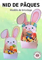 Aperçu - Matériel pour travaux manuels / dessin - Fabriquer un nid de Pâques avec un lapin et un panier cadeau - Page de couverture