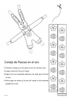 Vista previa - Manualidades / Dibujos para colorear - Proyecto de arte de Pascua: conejo rodante en aro - página 1