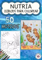 Vista previa - Manualidades / Dibujos para colorear - Dibujos para colorear de nutrias - Portada