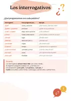 Vista previa - Hojas de trabajo - Los interrogativos - ficha y juego A1-A2 - página 1