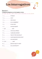 Vista previa - Hojas de trabajo - Los interrogativos - ficha y juego A1-A2 - página 3