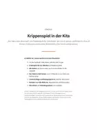 Vorschau - Lehrpläne/Lehrermaterial - Krippenspiel Kita – Theaterstück Weihnachten zum Spielen - Seite 1