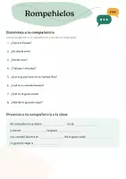 Vista previa - Hojas de trabajo - Rompehielos (Encuentra a alguien que...) - A1-A2 - página 3