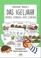 Vorschau - Arbeitsblätter - Igel Kindergarten Kita - Klasse 1 Das Igeljahr Jahreszeiten & Monate - Deckblatt